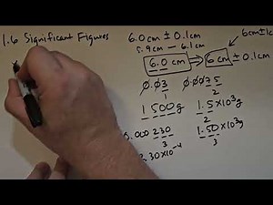 1.6 Significant Figures (Intro to Physics)