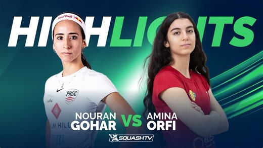 17K views · 219 reactions | An EPIC match under the Egyptian sky 朗 World No.1 Nouran Gohar and rising star Amina Orfi put on a show for the El Gouna crowd in last nights El Gouna International final  This certainly won't be the last time we see this match up on tour  Watch the highlights below  | PSA Squash Tour | Facebook