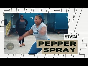 Platoon 2304 Endures OC Pepper Spray Training