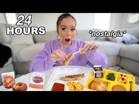 I only ate School Cafeteria Food for 24 HOURS!