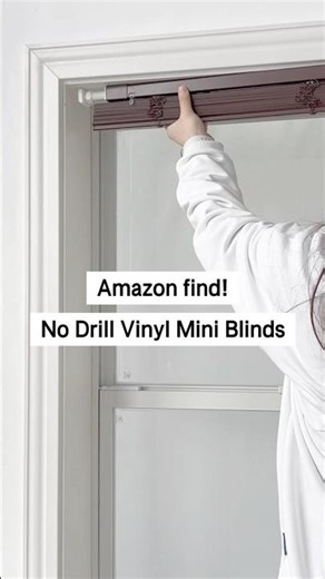 No-Drill Vinyl Mini Blinds