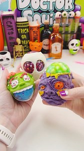 Making new brains for my squishy zombies and monsters!! #squishy #doctorsquish #squishymaker #halloween | Doctor Squish
