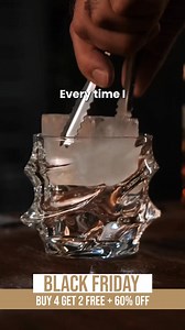 6.8K views | Say hello to your new favorite Japanese Glass! Storm Premium Crystal Whisky Glass  Handcrafted Japanese Art  High-Grade Crystal 弄 Enhanced Taste ⭐⭐️⭐️⭐️⭐️ 17,000+ Happy Customers Sale ends soon Get our 'Storm' Glass at 50% off for a limited time! | TsukiGlass | Facebook