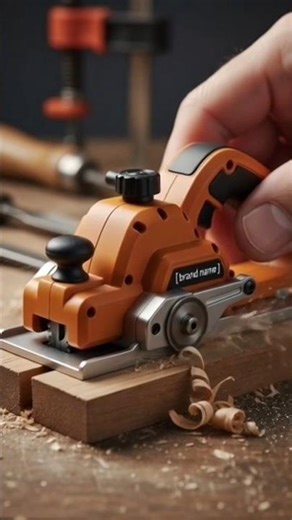 Miniature orange electric rabbet plane #beautifultools #woodworking #powertools #tools