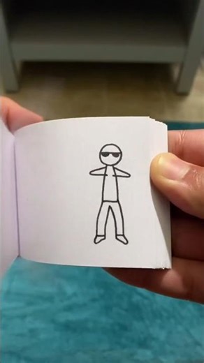 Flip book - motion drawing || #experiment #shorts