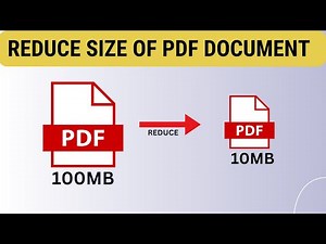 How to Compress PDFs File Size | Reduce Size of PDF Document