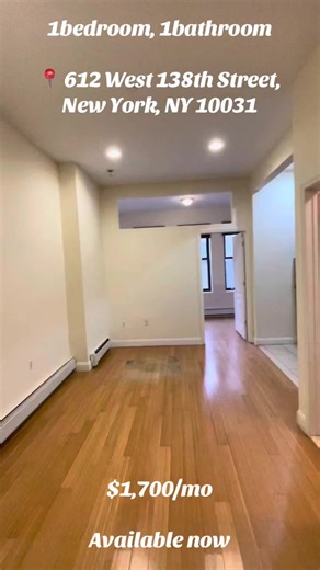 Spacious 1 Bedroom Apartment for Rent in Manhattan