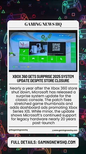 Xbox 360 Gets Surprise 2025 System Update Despite Store Closure