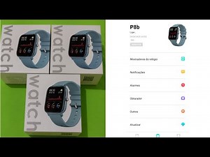 Como configurar informações de clima no smartwatch p8 b