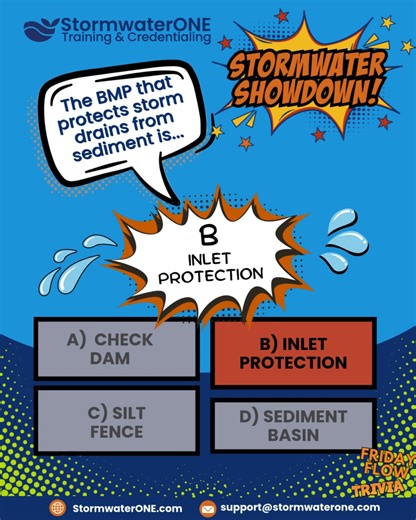  Stormwater Showdown – Answer Reveal!  Question: Which BMP...