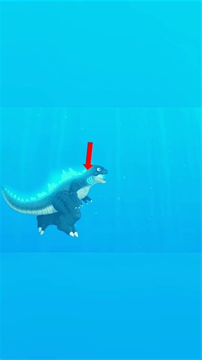 Junior godzilla escaped from death 😱 #shorts #godzilla #pandy