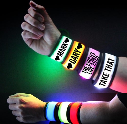 Take That Inspired Unofficial LED Slap Bracelet: Light-up Wristband - Etsy UK
