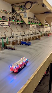 Hurry we need to recharge! 🚒👨🏻‍🚒👩🏼‍🚒 #chargingstation #firetruck #miniature | Miniatur Wunderland