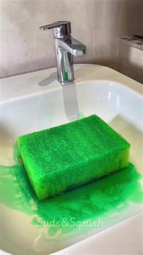 Tbc and ds 💚 #suds #ASMR #spongeasmr #spongesqueezing #oddlysatisfyingvideos