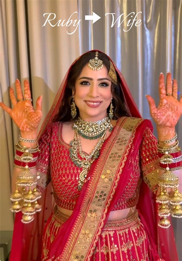 Our beautiful bride , beautiful in everycolors . @Ruby ♡ #bride #mahendi #weddingcontentcreator #shaadi #wedding
