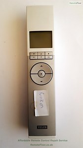 Velux 83321201 Remote Control Repair (rf 5909-6927) If you have a faulty remote we may be able to help https://remotefixer.co.uk NO FIX = NO FEE Manufacturer : Velux Model : 83321201 Customers Fault Description : Does not turn on Blank Interface Remote Fixer Repair Response (see below) : This Velux remote arrived safely and on adding batteries was confirmed to have a blank screen even though it was illuminated. This was found to be the screen itself at fault. A replacement screen was fitted whic