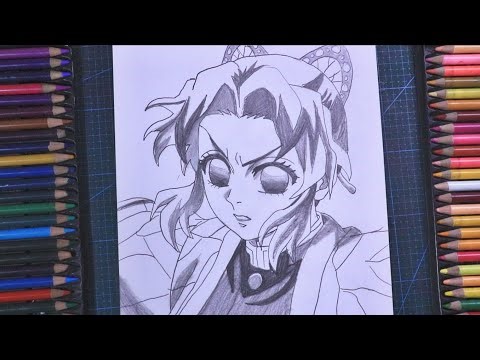 How To Draw Shinobu Kocho From Demon Slayer || Anime Drawing Step By Step || Easy Drawing
