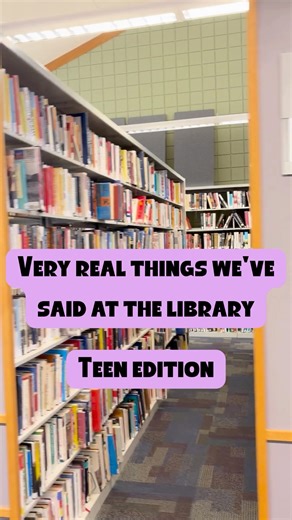 You'd be surprised what we have to say to the teens... | Clinton Township Public Library