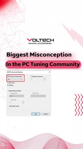 One of the biggest misconceptions in the PC Tuning World 🔥 This video explains a common misconception where people think enabling all processors in “msconfig” utilizes more cores, where in reality, as shown in the video, it’s the complete opposite. #pctuning #pcoptimization #voltech #voltechfps #pc