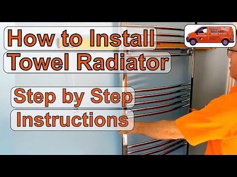 How to Install a Heated Towel Radiator. Detailed Step by Step Instructions. Replacing a Radiator.