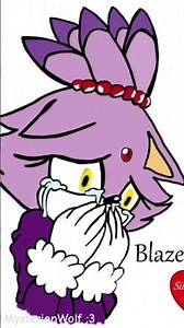 Blaze the Cat crying 😿 [from Sonic The Hedgehog] #sonic #crying #blaze #edit