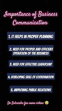 Importance of Business Communication #bcom1styear #businesscommunication