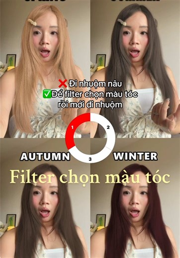 Filter Chọn Màu Tóc Hợp Phong Cách