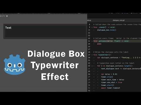 Dialogue Box Typewriter Effect Tutorial (Godot 4.6)