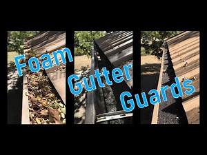 Finally - Leafless Gutters w Foam Gutter Guards