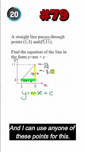 #79 | GCSE Maths Exam Question Equation of a Straight Line