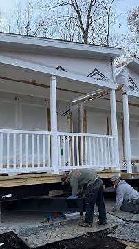 How we move and install a double wide manufactured home by hand
