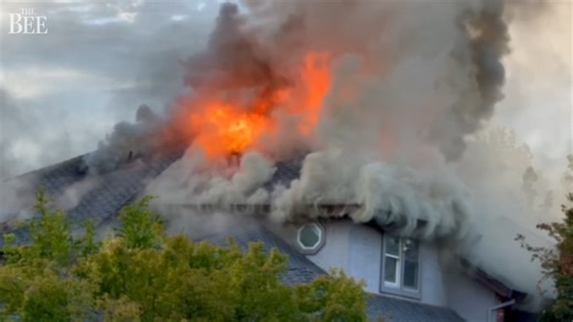 See Folsom CA home burn after reports of a standoff