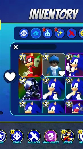 I got avatar (gadget) in sonic speed simulator