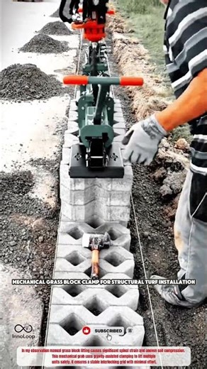 Mechanical Grass Block Clamp for Structural Turf Installation