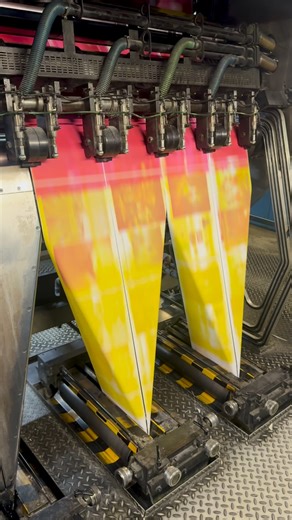 Raphael Hefti on Instagram: "From the interview with Christoph Bühler, NZZ am Sonntag Magazin, 21.12.2025 We relocated the printing process—normally carried out in Germany—to Zurich for once, to a printing plant that will close next year. One has to imagine a machine as tall as a factory, in which the 78,000 copies are printed at a hellish speed. And we are allowed, perhaps for the last time, to push it to its limits. It may even be the first time, as it has never before been allowed to go this 