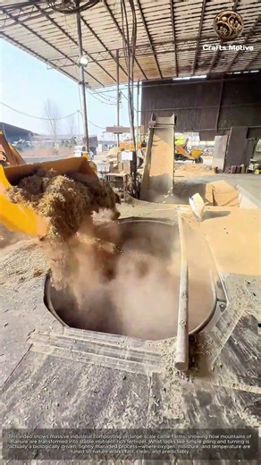 Massive Industrial Composting: How Large-Scale Cattle Farms Process Manure into Fertilizer