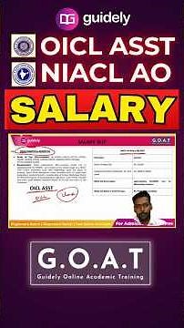 OICL Asst / NIACL AO - SALARY 2025 #insurance #oicl #niacl