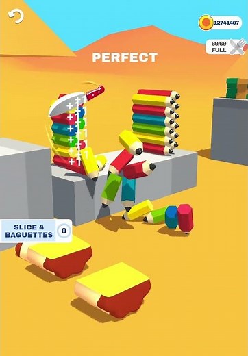 Slice it All! 🔥❤️‍🔥👩‍❤️‍💋‍👩 Very Satisfying And Relaxing ASMR Slicing Game