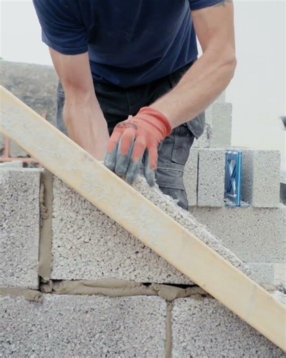 Angled block laid cleanly using the Block Master.