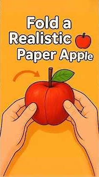 Fold a Realistic Paper Apple! 🍎
