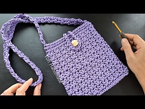Crochet crossbody bag tutorial | Step by step | Toh Handmade