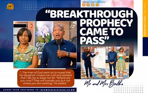 BREAKTHROUGH PROPHECY COMES TO PASS! Are your prayers of many years lost? Is it worth it to maintain a good confession of faith even when the situation seems to contradict what you believe? The Bodika’s testimony has the answer to all these questions. As you watch, may your faith be encouraged! | Prophet Cedric Ministries