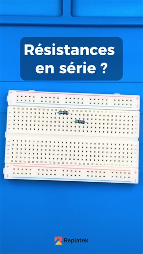 Les résistances en série s’additionnent. Simple et essentiel. #resistor #arduino #electronics #tutorial #replatek