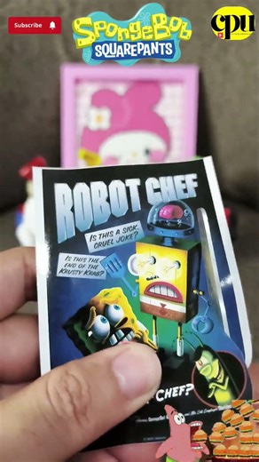 SpongeBob into Robot Chef | スポンジボブがロボットシェフに Cut & Paste Sticker ASMR