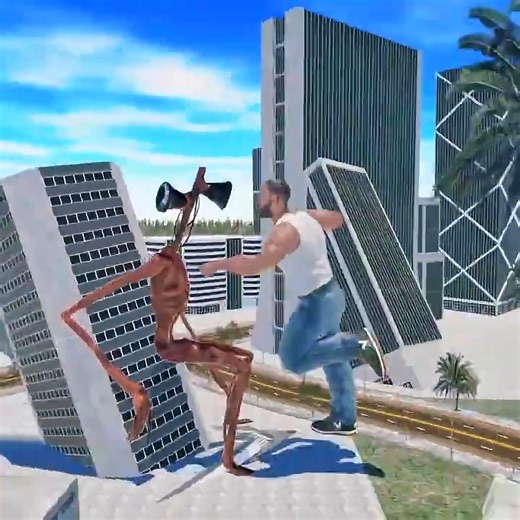 😱 GIANT MONSTER ATTACK! Franklin Becomes Giant To Fight Siren Head 💥 | Giant Franklin vs Siren Head