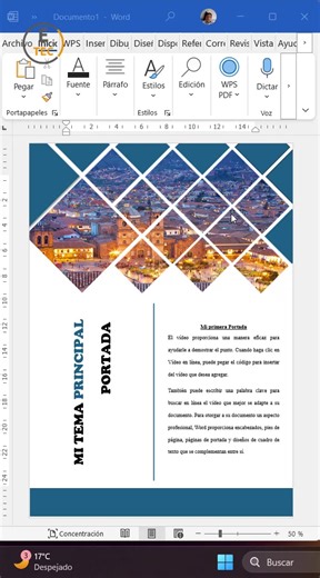 Aprende paso a paso a diseñar una portada atractiva y bien estructurada en Word para tus trabajos, informes o proyectos. #PortadasEnWord #DiseñoCreativo #WordTips | Etecnology