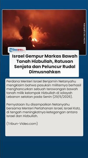 Israel Klaim Hancurkan Markas Bawah Tanah Hizbullah, Ratusan Senjata Disita dan Dimusnahkan