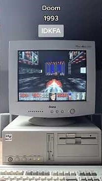 The IDKFA cheat for DOOM on 486DX2 Retro PC