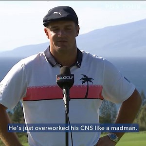 Runner's high. Endorphins. Neurological CNS. Bryson DeChambeau on training with Professional Long Driver Kyle Berkshire. 👇 | PGA TOUR