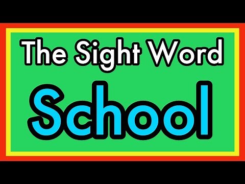 The Sight Word School | Sight Word Song | Nitty Gritty Phonics School | Trick Word School
